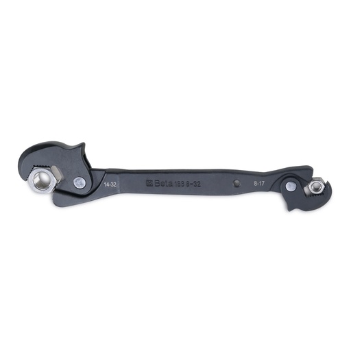 Beta | 186 | Zelfklemmende sleutel met automatische positionering voor zeskantmoeren 8-32 mm | 001860008