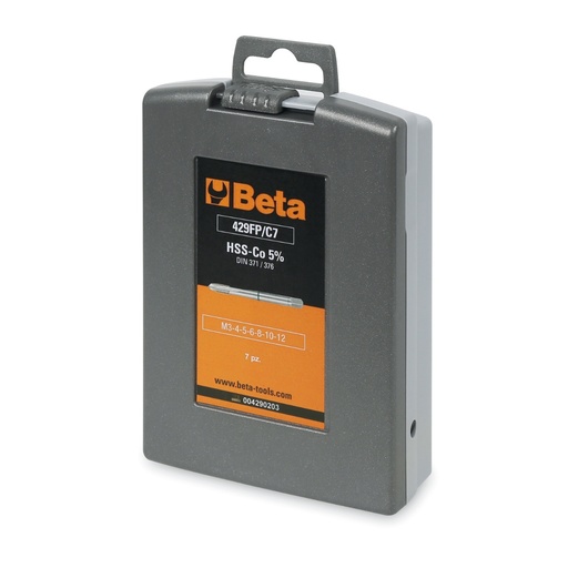 Beta | 429FP/C7 | Machinetappenset 7-delig HSS-CO 5%, doorlopende gaten | 004290203