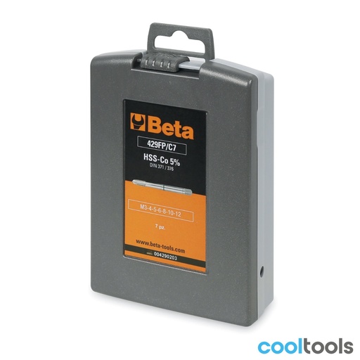 Beta | 429FP/C7 | Machinetappenset 7-delig HSS-CO 5%, doorlopende gaten | 004290203