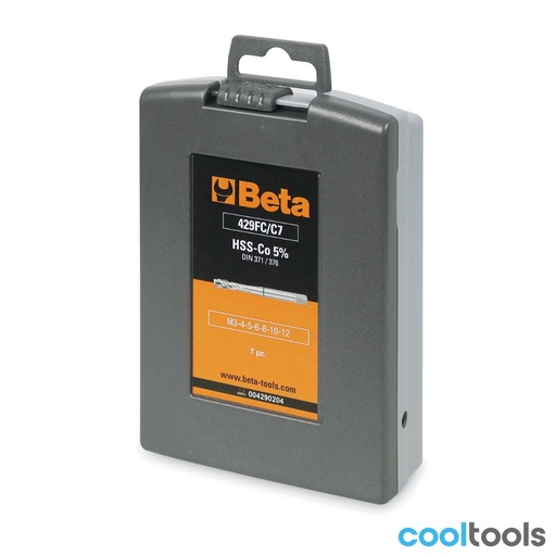 Beta | 429FC/C7 | Machinetappenset 7-delig HSS-CO 5%, blinde gaten | 004290204