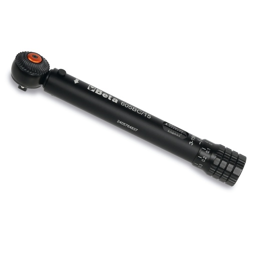 Beta | 605BC/15 | Momentsleutel met klikmechanisme, compact en gemaakt van aluminium, tot 15 Nm