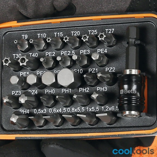 Beta | 861MIX/A31 | 30-delig set bits met magnetische snelwisselhouder, in box van zakformaat | 008610802