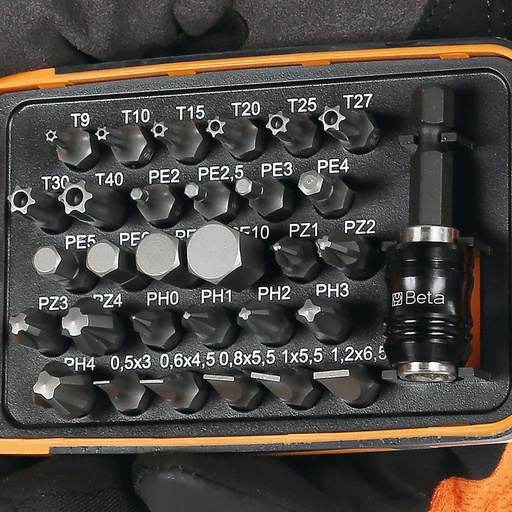 Beta | 861MIX/A31 | 30-delig set bits met magnetische snelwisselhouder, in box van zakformaat | 008610802