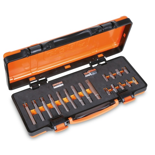 Beta | 867/C20 | Assortiment 18 bits met RIBE 10 mm zeskantschacht, 2 accessoires en T-greep bithouder | 008670920