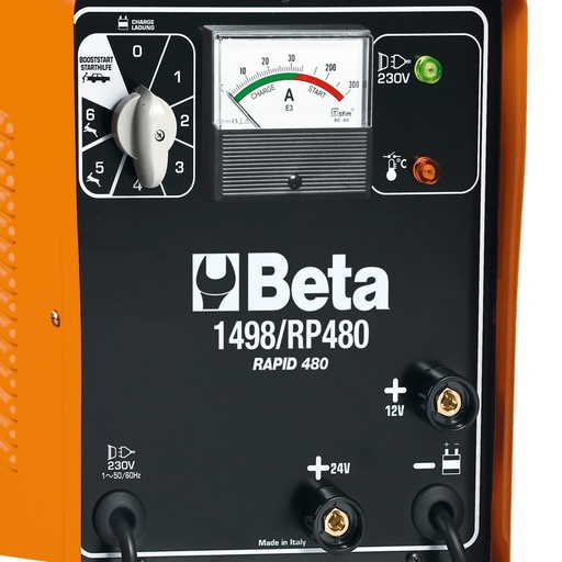 Beta | 1498/RP380 | Starthulp en acculader, 12/24 V | 014980750