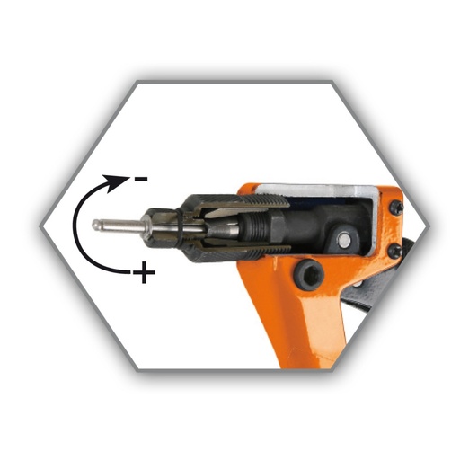 Beta | 1741U | Ultra compacte blindklinktang met instelbare kracht en 4 verwisselbare bekken | 017410450