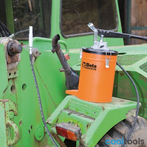 Beta | 1750KG10 | Vetafgiftepomp met pistool, 10 kg, met hogedrukslang 2 m | 017500100