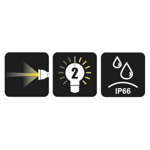 Beta | 1833S | LED-zaklamp geanodiseerd aluminium, tot 500 lumen