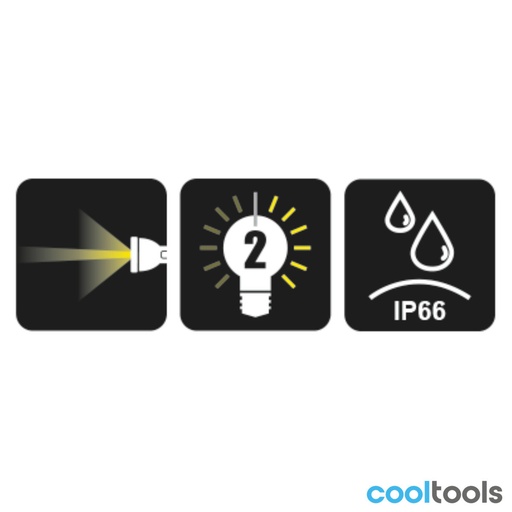 Beta | 1833L | LED-zaklamp geanodiseerd aluminium, tot 1.100 lumen