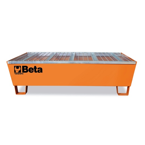 Beta | 1889N | Stalen lekbak en opslag voor twee 200-liter olievaten | 018890220
