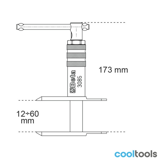Beta | 3085 | Gereedschap voor uittrekken van remzuigers | 030850010