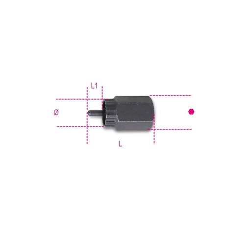 Beta | 3984/4 | Freewheelverwijderaar voor Campagnolo, met geleiderpen, gefosfateerd | 039840040