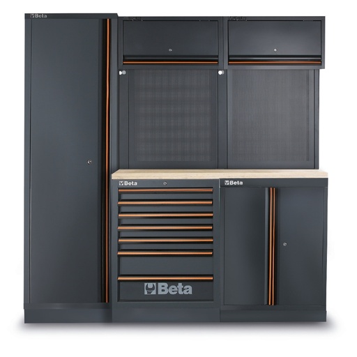 Beta | C45PRO | Werkplaatscombinatie B7W met 196 universele gereedschappen | 2.0 B7W/196UT | 045009156