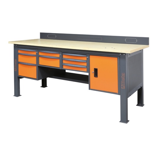 Beta | C58BAC 2,1 | Antivalrand 2,1 m, voor werkbank C58BC | 058000693