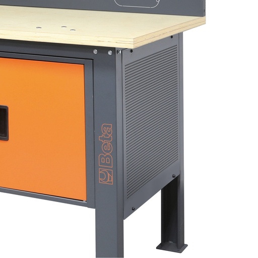 Beta | C58PFL | Geperforeerd zijpaneel, voor werkbank C58BC | 058000696