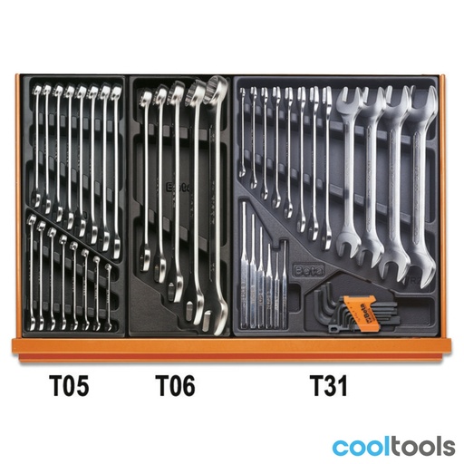Beta | 5904VI/2T | Industrieel assortiment van 152 gereedschappen in ABS-inlegbakken | 059041164