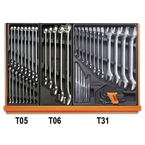 Beta | 5904VI/2T | Industrieel assortiment van 152 gereedschappen in ABS-inlegbakken | 059041164