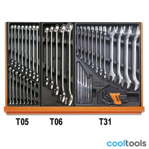 Beta | 5904VI/3T | Industrieel assortiment van 144 gereedschappen in ABS-inlegbakken | 059041168