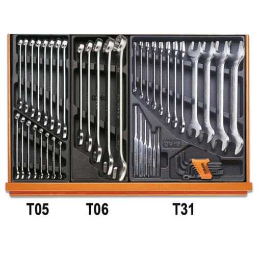 Beta | 5908VG/2T | Autoherstel-assortiment van 193 gereedschappen in ABS-inlegbakken | 059081017