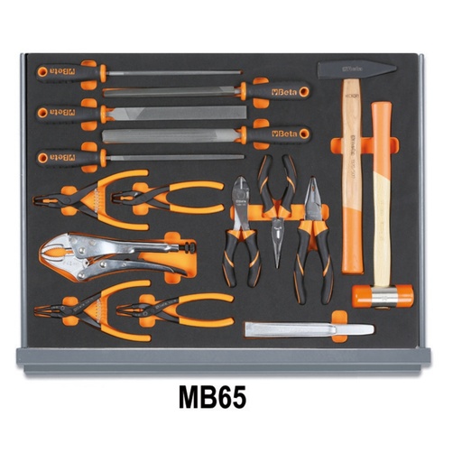 Beta | 5935ET/1MB | Assortiment 95 gereedschappen voor ladenblok C35 in EVA-foam inlegbakken | 059351332