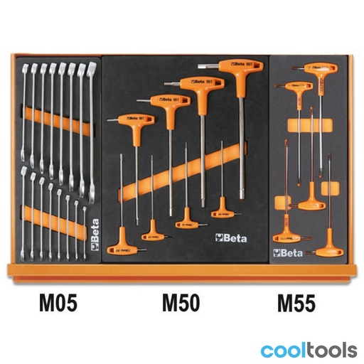 Beta | 5980U/BIKE-M | Assortiment 106 fietsgereedschappen in EVA-foam inlegbakken | 059801050