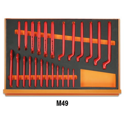 Beta | 5988VHB-MQ | Assortiment 66-delig voor elektrotechnisch onderhoud in EVA-foam inlegbak | 059880300
