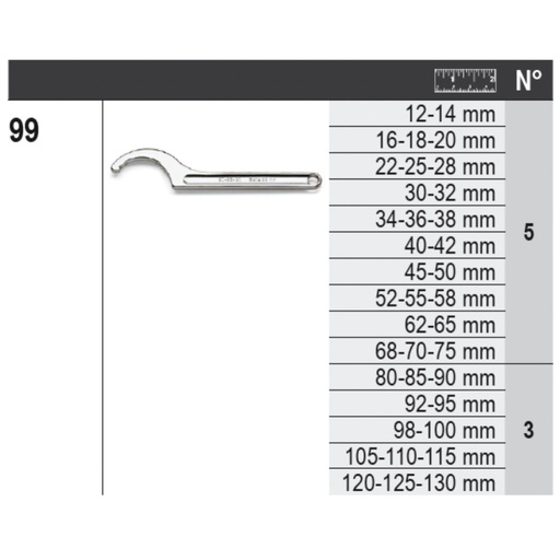 Beta | 6600 M/47 | 65-delig gereedschapsassortiment met haken, zonder paneel | 066000047