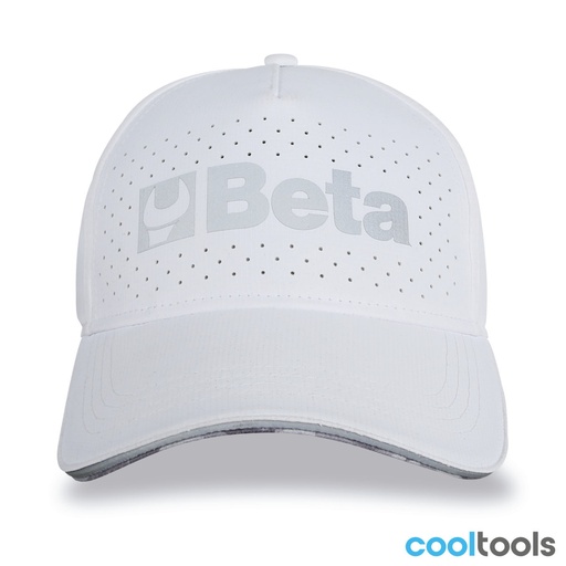 Beta | 9525WB | Baseballcap met gebogen klep, wit | 095251032