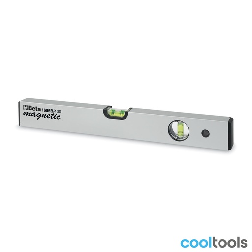 Beta | 1696B | Waterpas met magnetische voet, geanodiseerd aluminium, 2 libellen