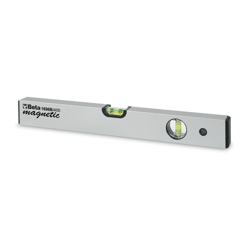 Beta | 1696B | Waterpas met magnetische voet, geanodiseerd aluminium, 2 libellen