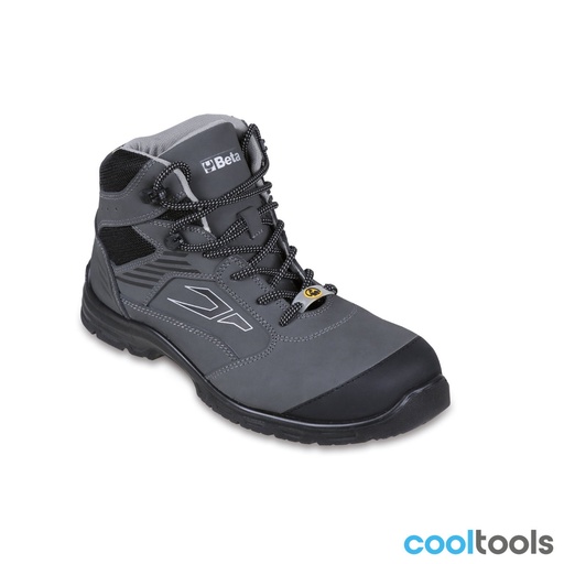 Beta | 7218G | Veiligheidsenkelschoen nubuck, waterafstotend, slijtvaste neusinzetstukken, snelopeningssysteem