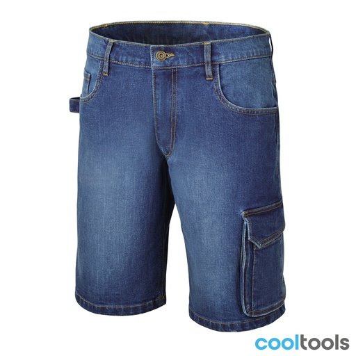 Beta | 7529 | Stretch korte spijkerbroek, 98% katoen 2% stretch, slim fit