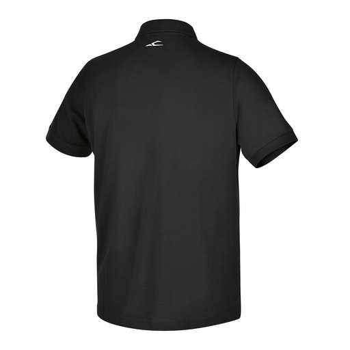 Beta | 7552N | Poloshirt met drie knopen, pique-katoen 200 g/m2, zwart