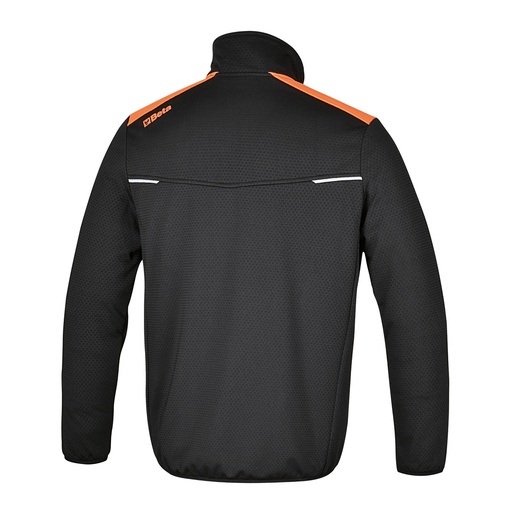 Beta | 7564N | Ademend stretch fleecejack, multipocket-model, zwart