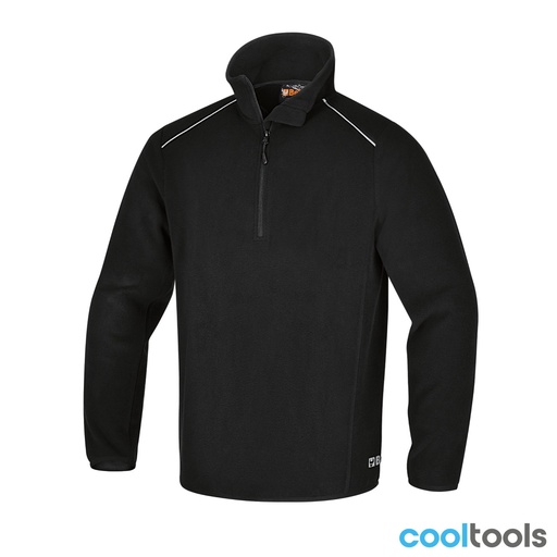 Beta | 7636N | Microfleece trui met korte rits