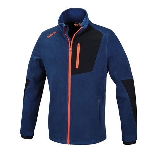 Beta | 7657B | Stretch fleecetrui met lange rits