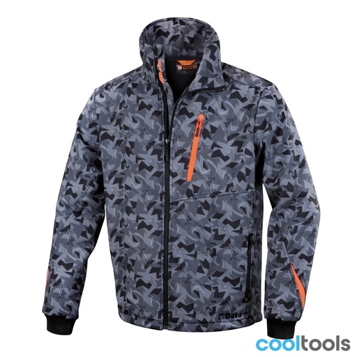 Beta | 7658CM | Softshell jas, camouflagegrijs