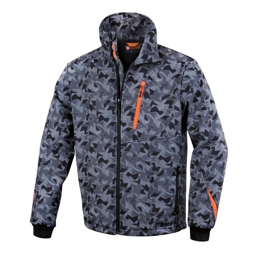 Beta | 7658CM | Softshell jas, camouflagegrijs