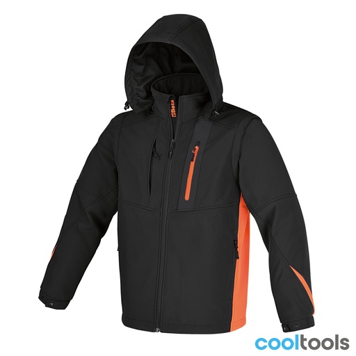 Beta | 7659N | Softshell jas met afneembare capuchon en mouwen
