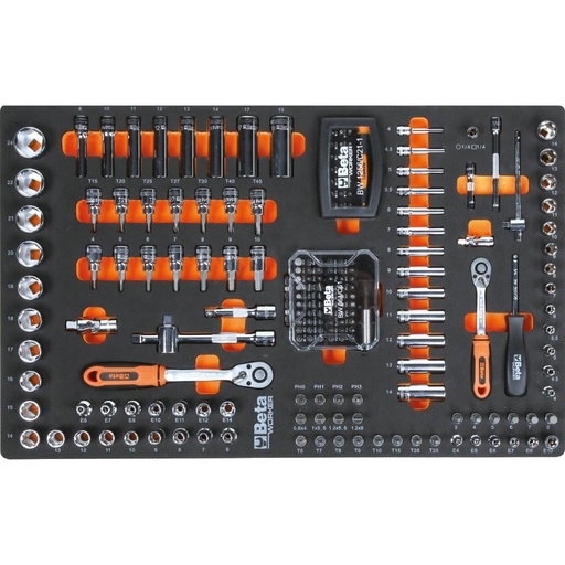 Beta | BW 2400S XL9/E-XL | Brede gereedschapswagen met 9 laden en 487-delig assortiment | 024006361