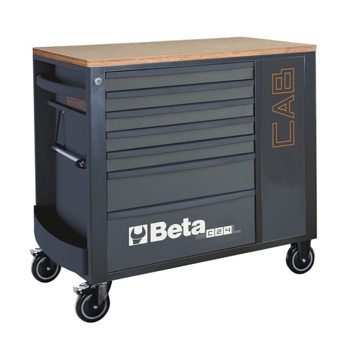 Beta | RSC24L-CAB | Verrijdbare werkbank met 7 laden en afsluitbare kast