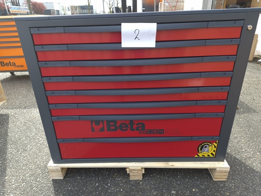 Beta | RSC24AXL/8 | Gereedschapswagen met 8 laden, met anti-omvalbeveiliging, breed model – Tweede keus #01 | 024004283-TK01