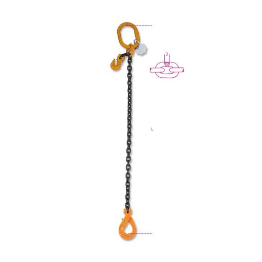 Beta | 8096SL | Kettingleng 1 sprong, zelfsluitende en grijphaak, grade 8