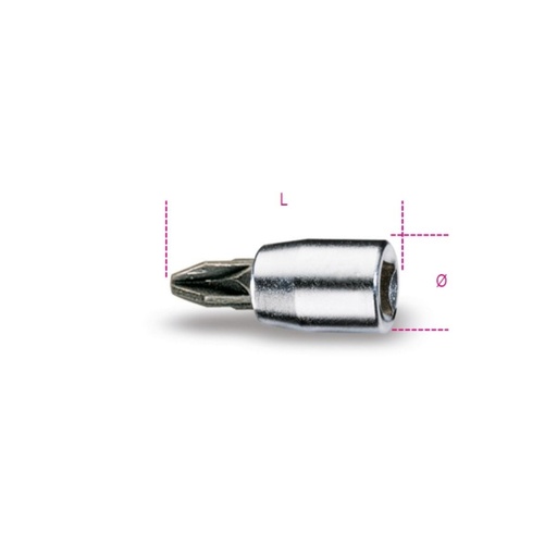 Beta | 900PZ | Schroevendraaierdoppen voor Pozidriv/Supadriv kruiskopschroeven, 1/4"