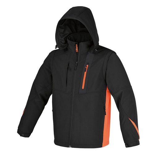 Beta | 7659N | Softshell jas met afneembare capuchon en mouwen