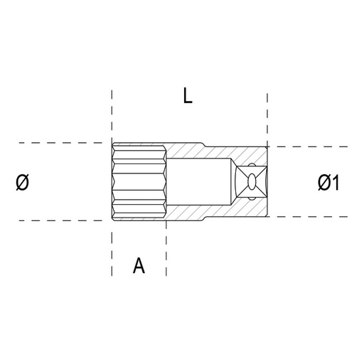 Beta | 920FTX/L | Dopsleutels voor Torx-schroeven, 1/2", lange uitvoering