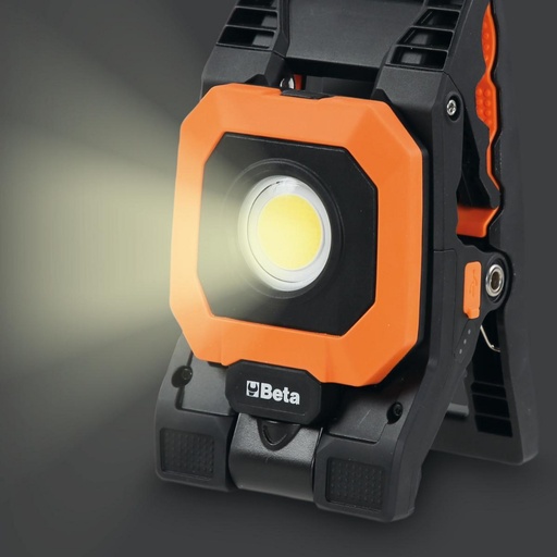 Beta | 1838CLAMP | LED-klemspot, 4 lichtsterktes, USB-oplaadbaar