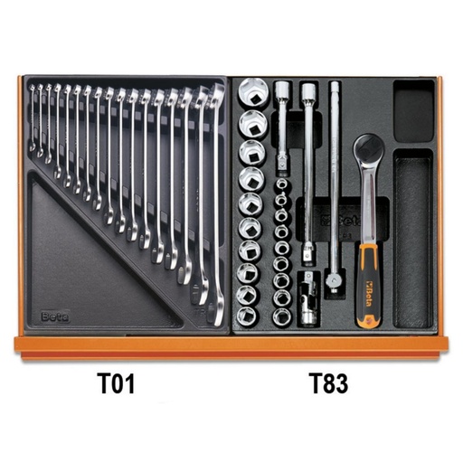 Beta | 5904VU/4T | Universeel assortiment van 197 gereedschappen in ABS-inlegbakken | 059241100