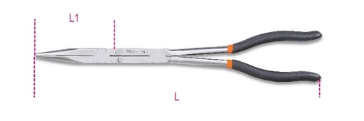 Beta | 1009L/D | Extra lange buigtang met dubbelwerkend scharnier en PVC-handgreep | 010090058