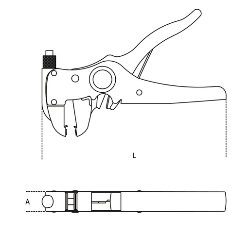 Beta | 1149F | Automatische draadstriptang met knipmechanisme, zelfinstellend | 011490010